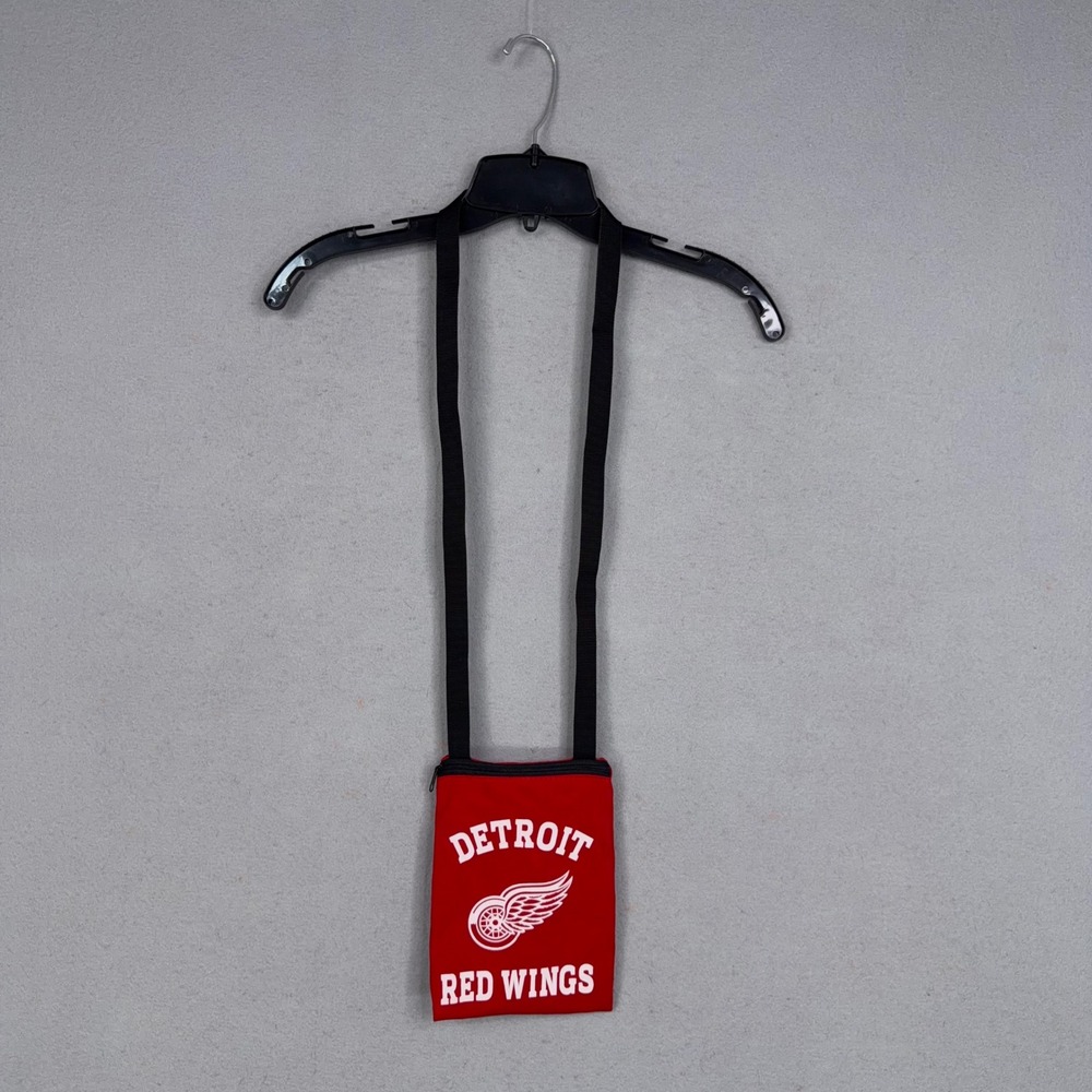 Detroit Red Wings Crossbody Bag Womens Red Graphic NHL Little Earth